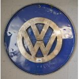 Oil can sculpture - VW sign - Approx diameter: 58cm