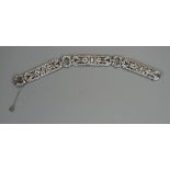 Fine platinum & diamond bracelet