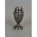 Hallmarked silver pepper pot - Henry Stratford - Sheffield 1893