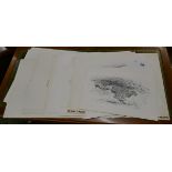 Portfolio of approx 30 L/E signed prints - Tony Coss