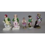 Collection of 5 19thC figures