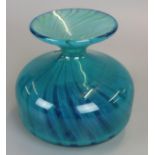 Signed Mdina Malta art glass vase