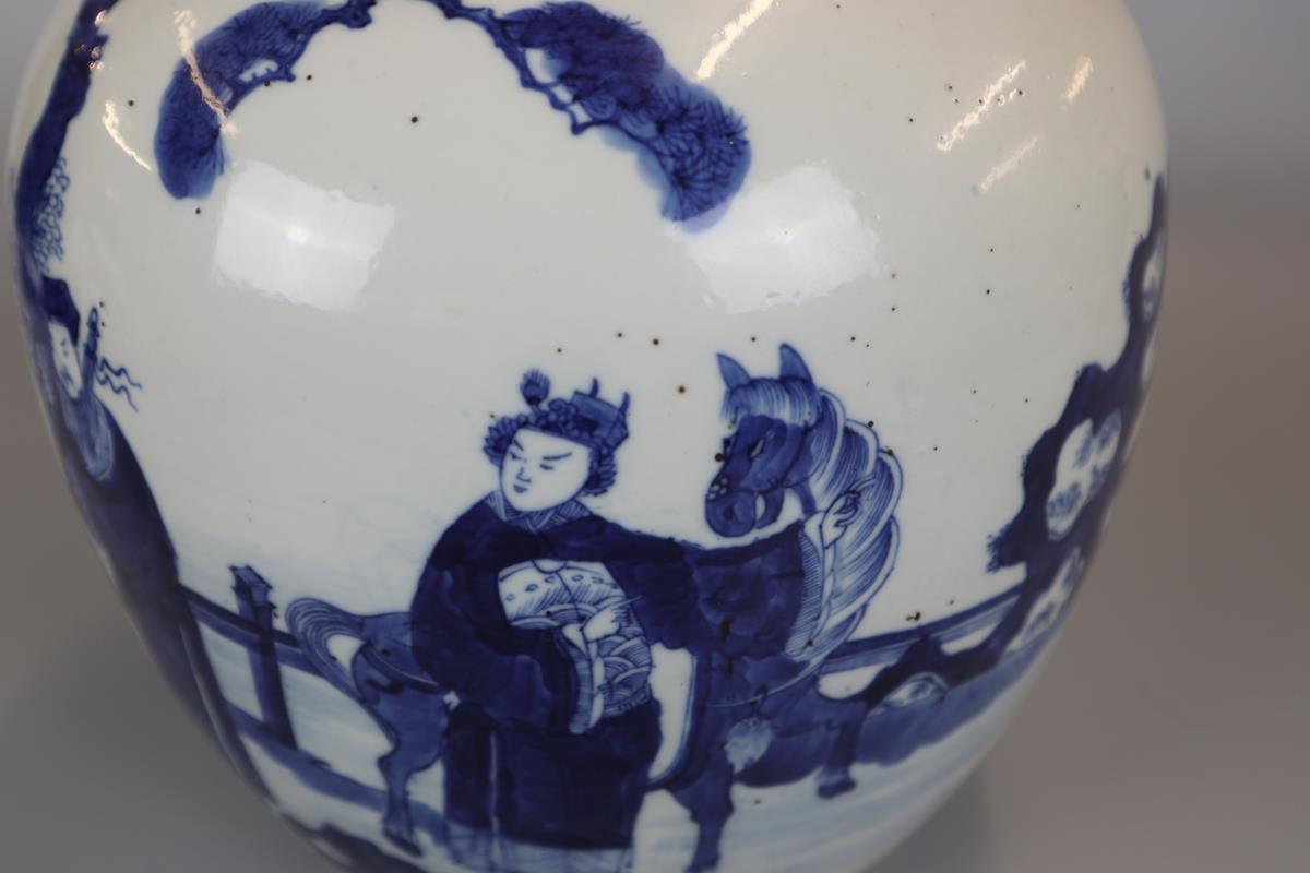 Late 18th / early 19thC blue & white ginger jar - Approx H: 28cm - Image 4 of 14