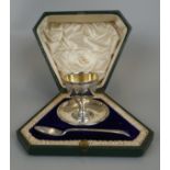 Hallmarked silver christening set - Circa 1907