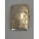 Hallmarked silver cigarette case - Thomas & Marshall - Birmingham 1915