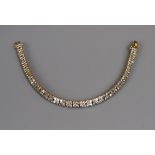 Fine 18ct gold diamond bracelet