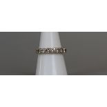 18ct gold 7 stone diamond ring