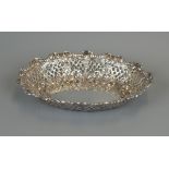 Hallmarked silver oval dish - London 1895 - Henry Wilkinson & Co