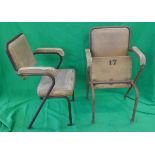 Set of 6 early cinema chairs