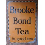Enamel sign - Very large Brook Bond tea example