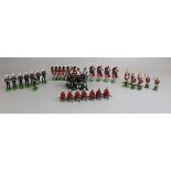 Collection of Britains lead soldiers
