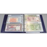 Folder of bank notes - All World