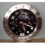 Good quality reproduction Rolex advertising clock with sweeping second hand - Daytona