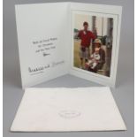 Christmas card from 1983 signed by and featuring Prince Charles & Princess Diana
