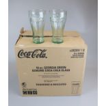 24 16oz Georgia Green genuine Coca-Cola glasses in original box