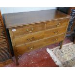 Mahogany chest of 2 over 3 drawers