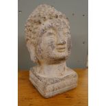 Stone image of Buddha - Approx H: 20cm