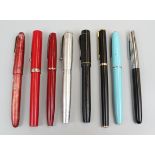 8 fountain pens