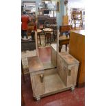 Limed oak dressing table