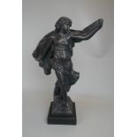 Ceramic figure of girl - Approx H: 51cm