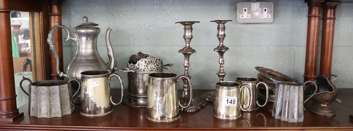 Collection of metalware - Whole shelf