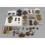 Collection of military badges