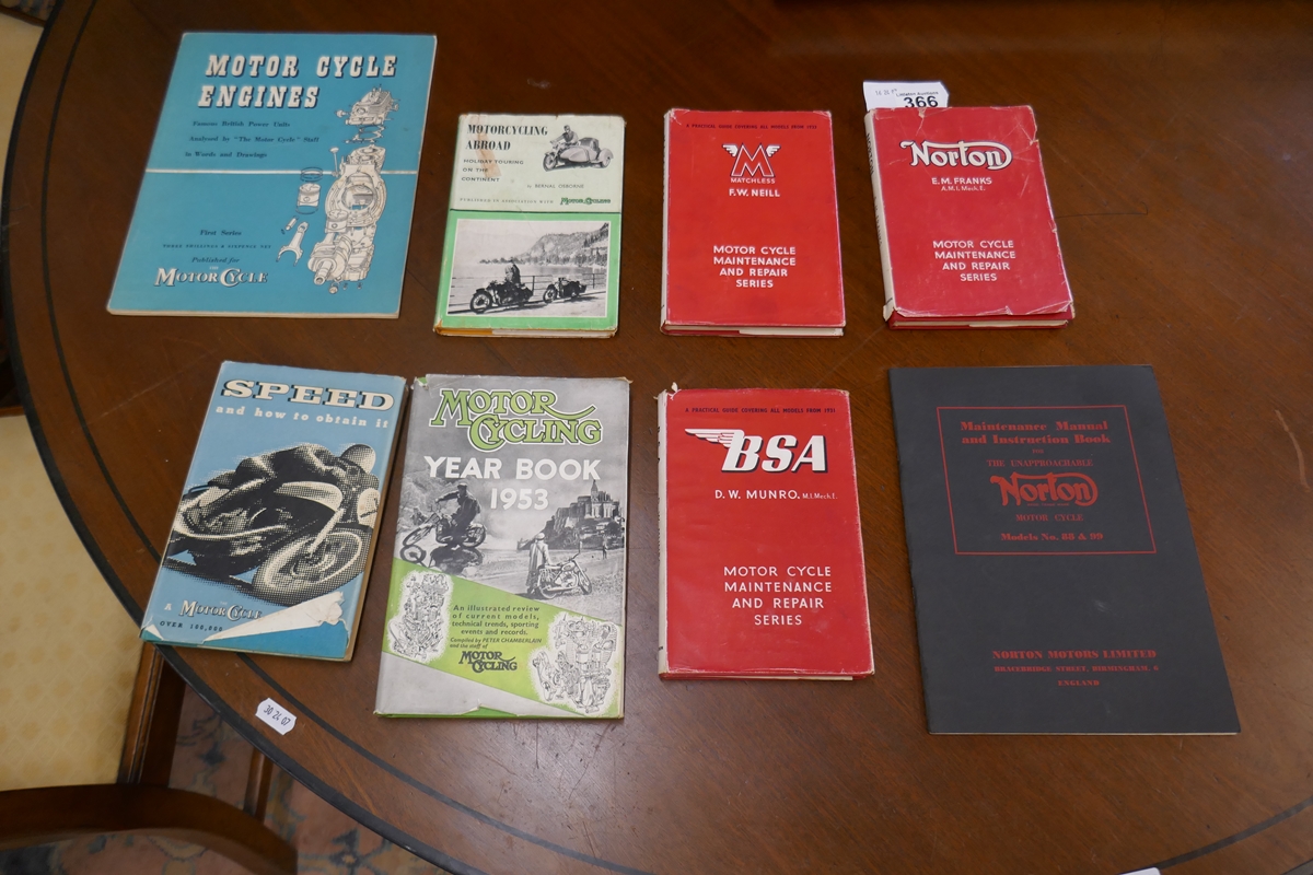 Collection of motorcycle manuals