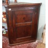 Georgian oak corner cupboard