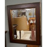 Bevelled glass mirror