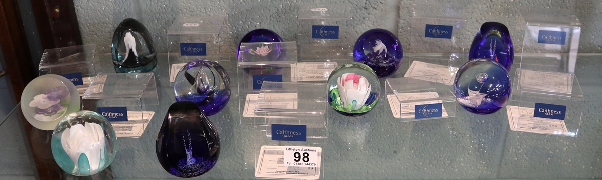Collection of Caithness paperweights