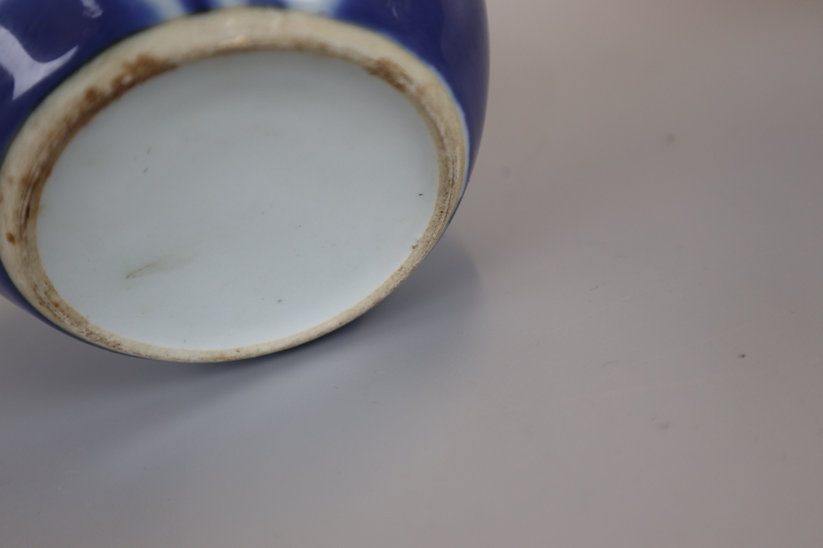 4 blue & white Ginger jars - Image 11 of 16