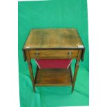 Antique rosewood inlaid sewing table