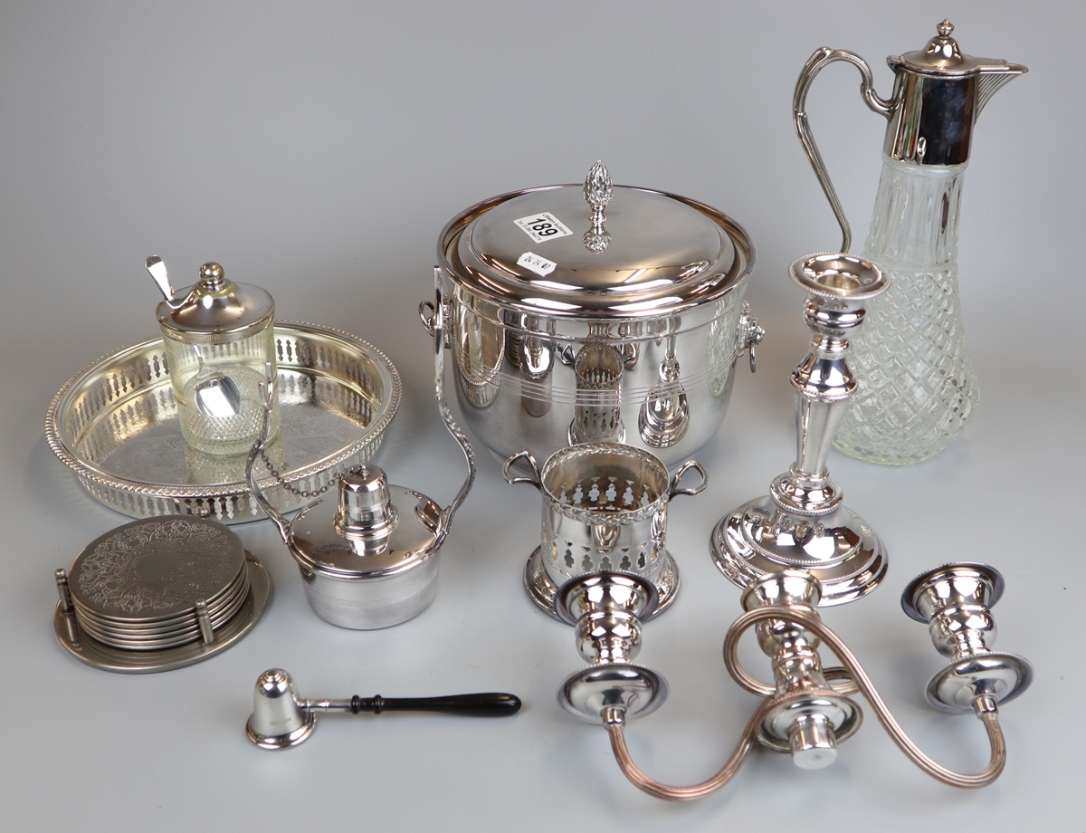 Metalware to include silver candle snuffer