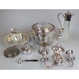 Metalware to include silver candle snuffer