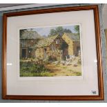 L/E signed farmyard print