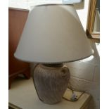 Heavy ceramic table lamp