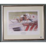 Sterling Moss print by Barry Bowyer - L/E & Signed
