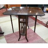 Small mahogany drop leaf table