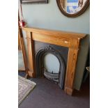 Victorian fireplace with pitch pine surround