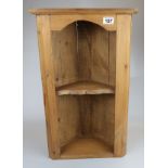 Small pine corner shelves