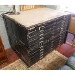 Vintage plan chest by Staverton