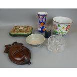 Collectables to include Burleigh Ware vase