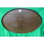 Mahogany galleried tray