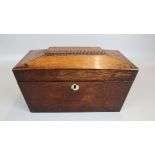 Rosewood tea caddy