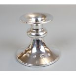 Hallmarked silver candle stick - Approx H: 7cm