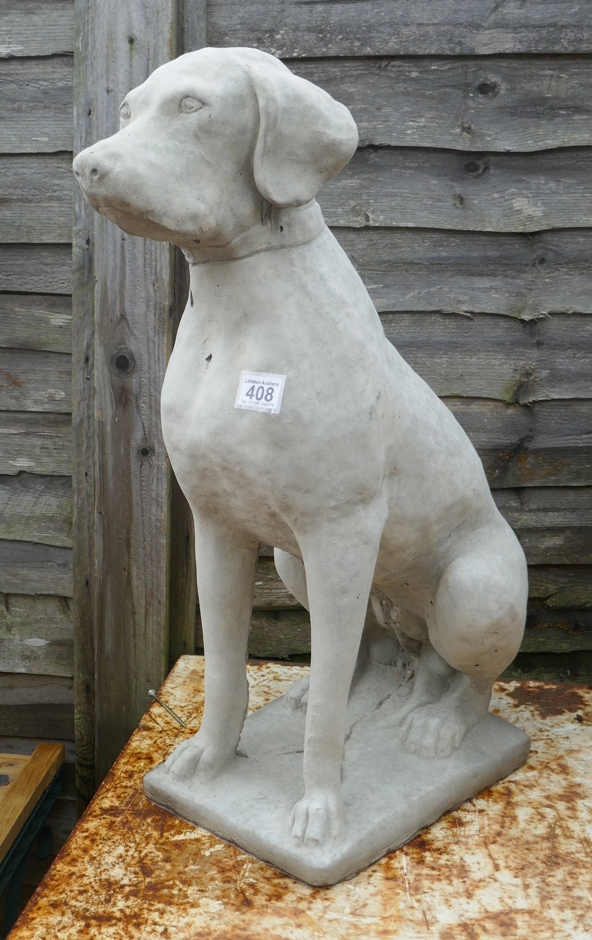Stone dog - Approx H: 81cm