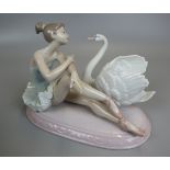 Lladro figure - Girl & Swan with original box