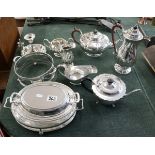 Collection of silver plate