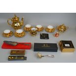 Collectables to include gilt German tea set