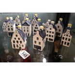 Collection of blue Delft Bols buildings - All full